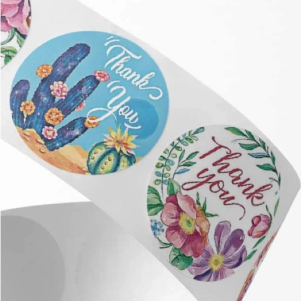 100ct~1” Thank You Stickers (Boutique) 🌵🆕🌵Save$$$..(2 For $12)